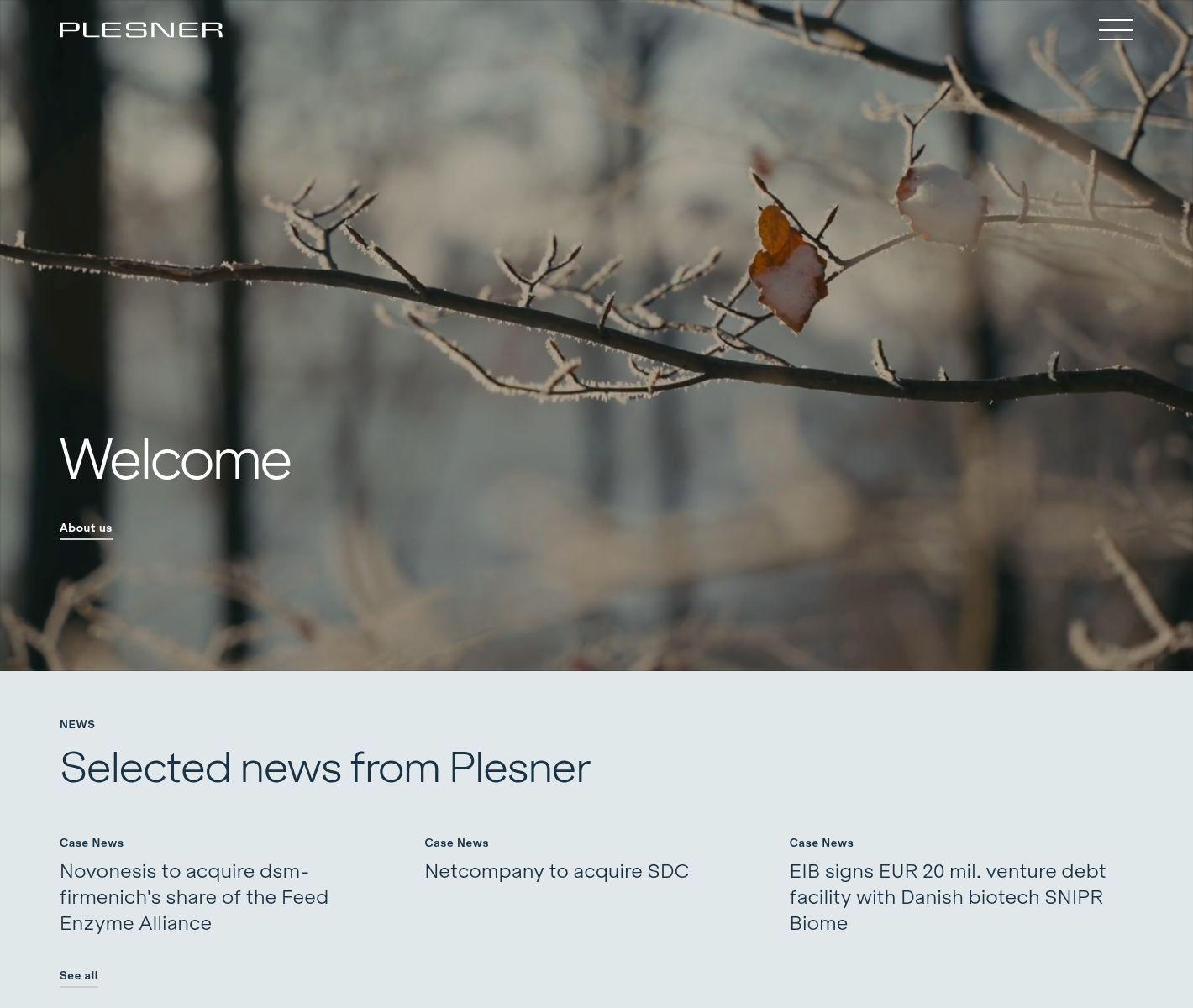 Plesner | Web Design Inspiration | Siteinspire