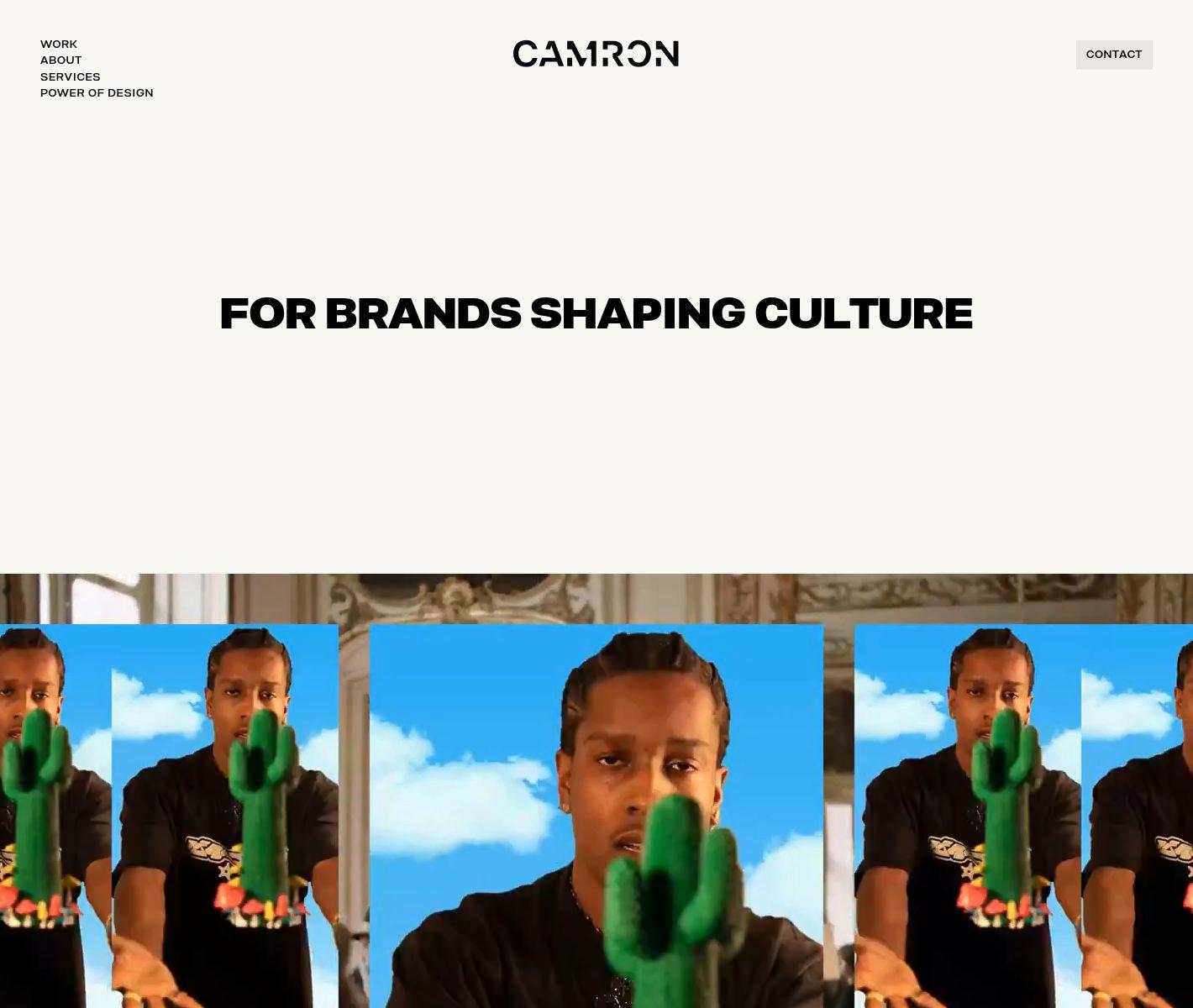 Camron | Web Design Inspiration | Siteinspire