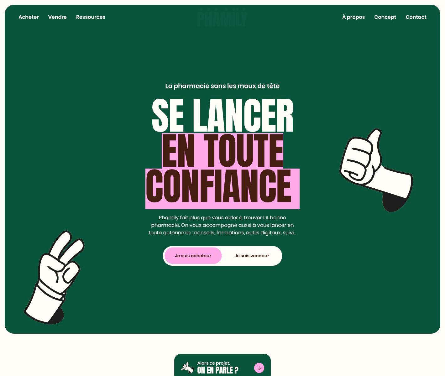 Phamily | Web Design Inspiration | Siteinspire