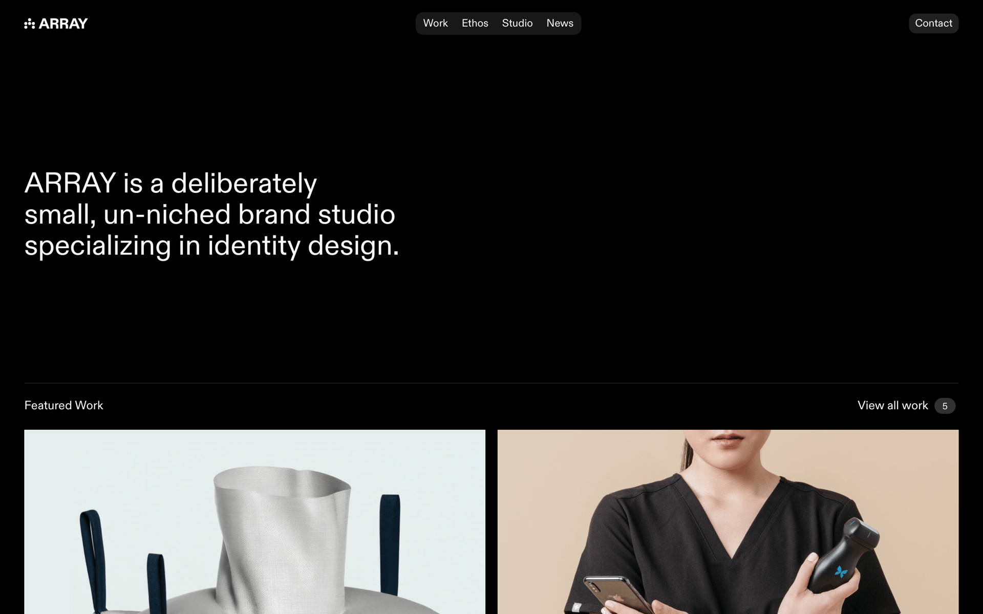 Array | Web Design Inspiration | Siteinspire
