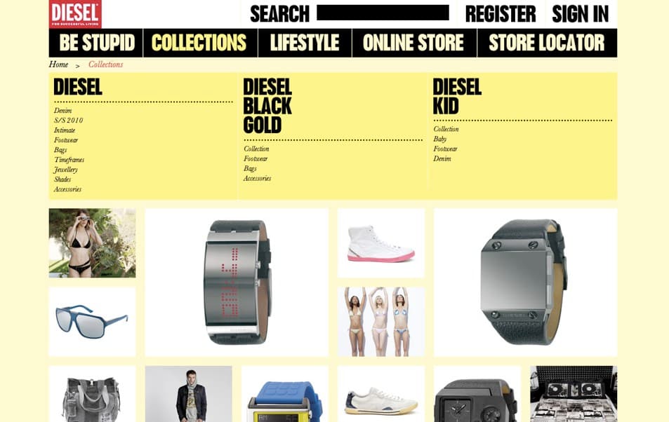 Diesel | Web Design Inspiration | Siteinspire