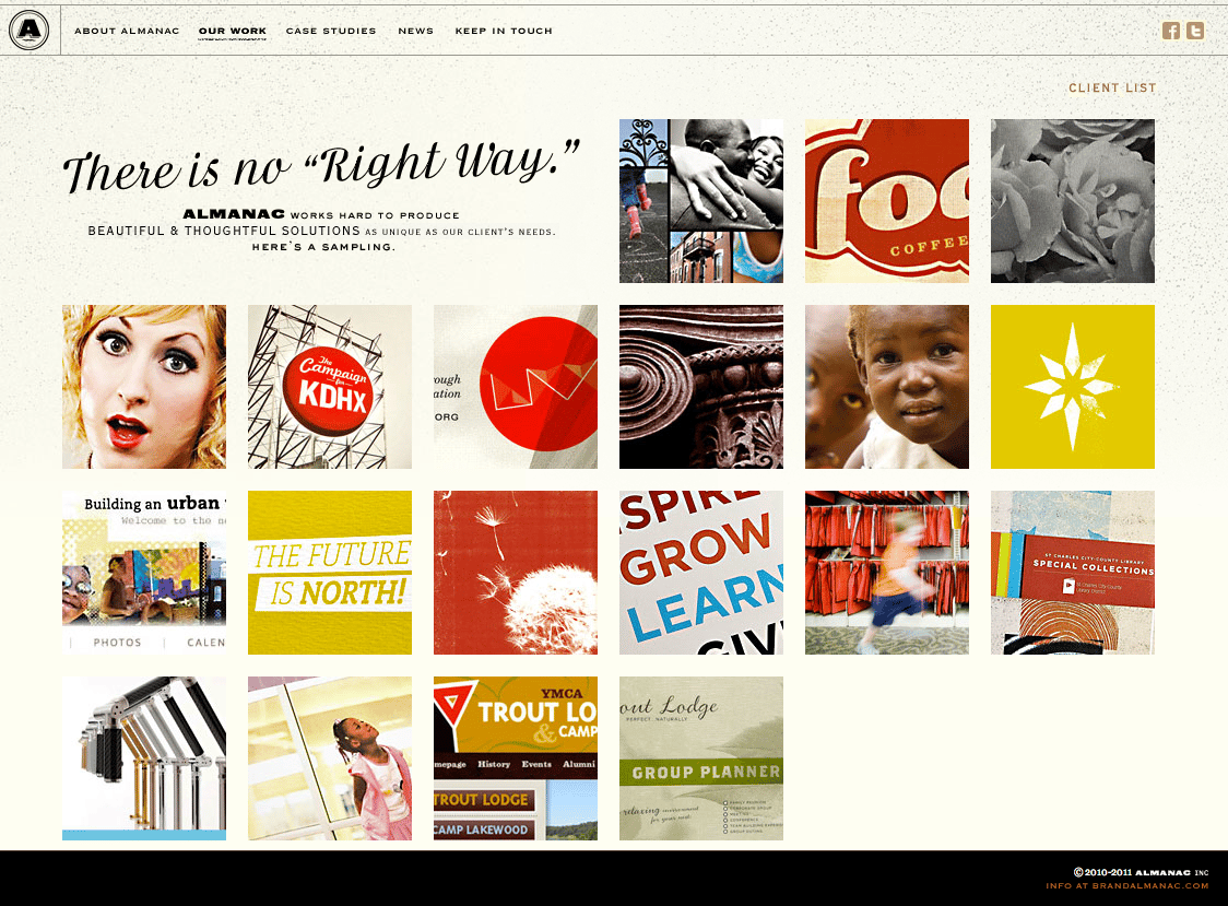 Almanac | Web Design Inspiration | Siteinspire