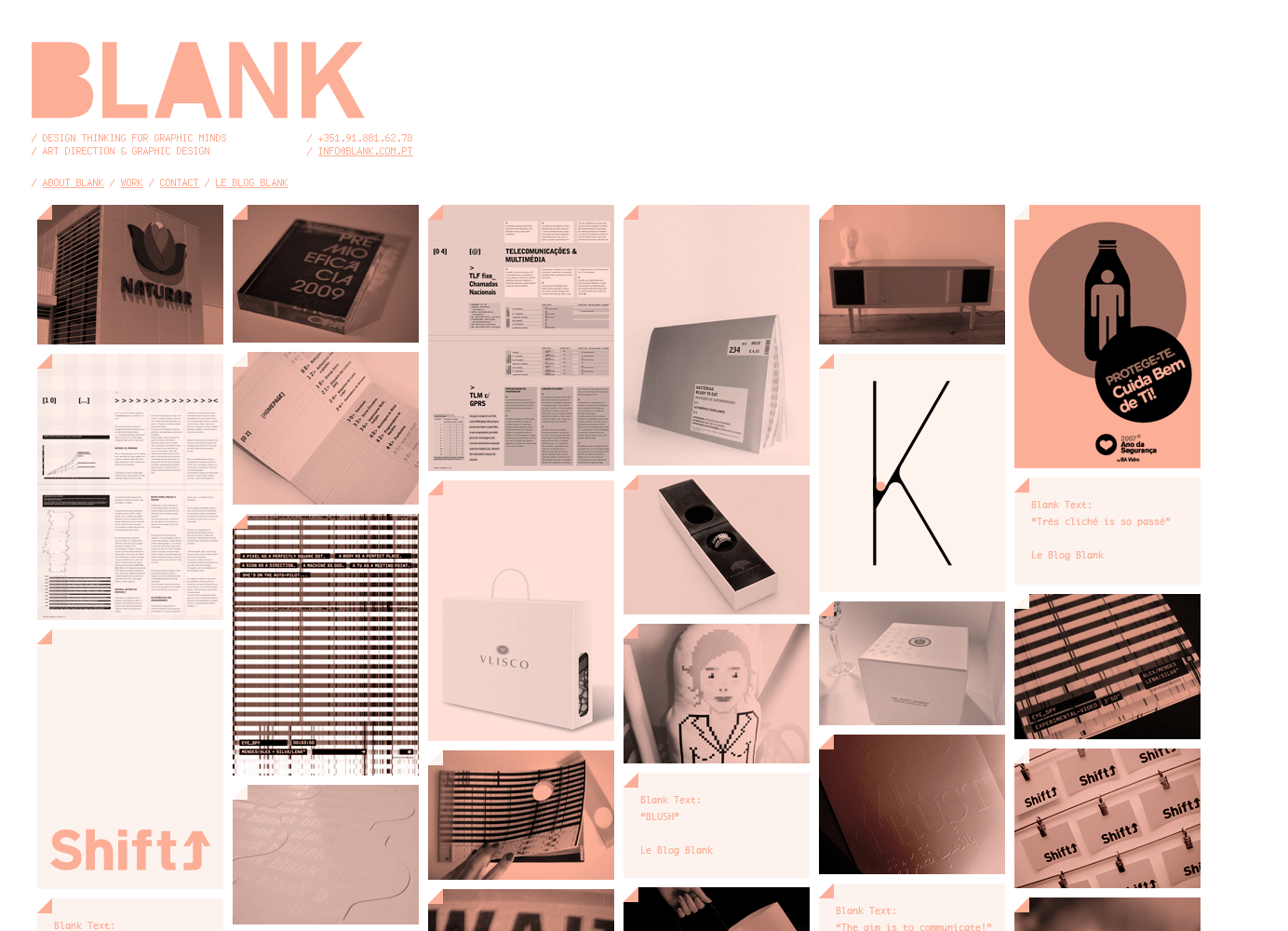 Blank | Web Design Inspiration | Siteinspire
