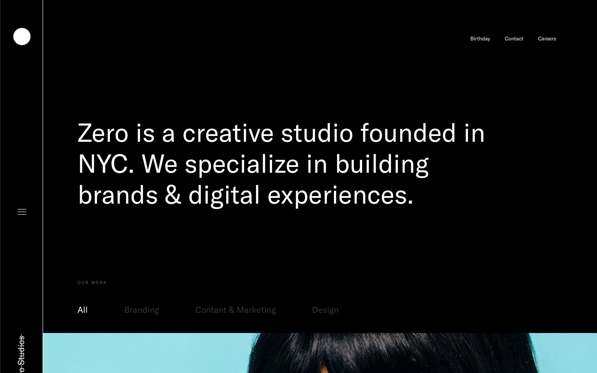 Zero Studios | Web Design Inspiration | Siteinspire