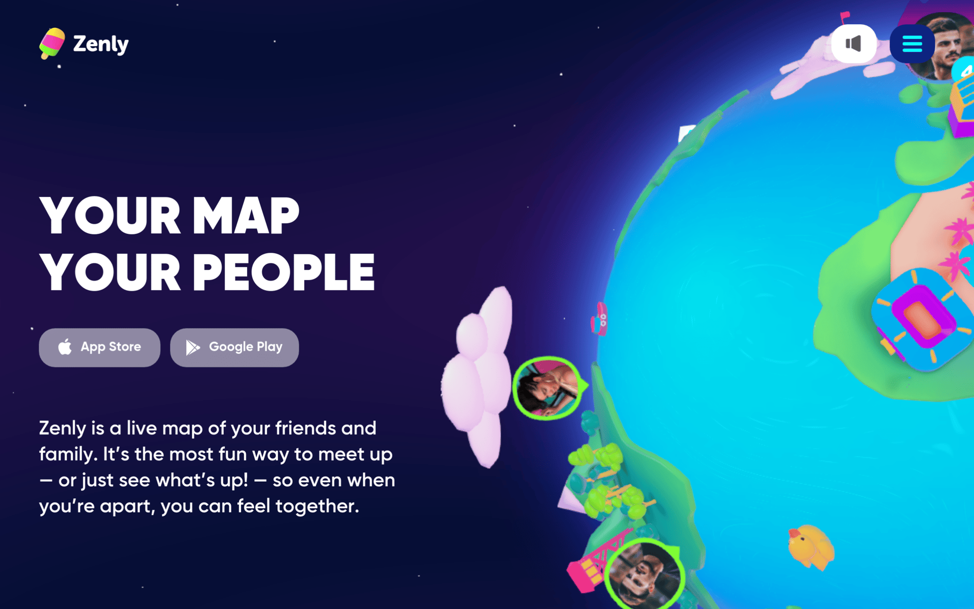 Zenly | Web Design Inspiration | Siteinspire