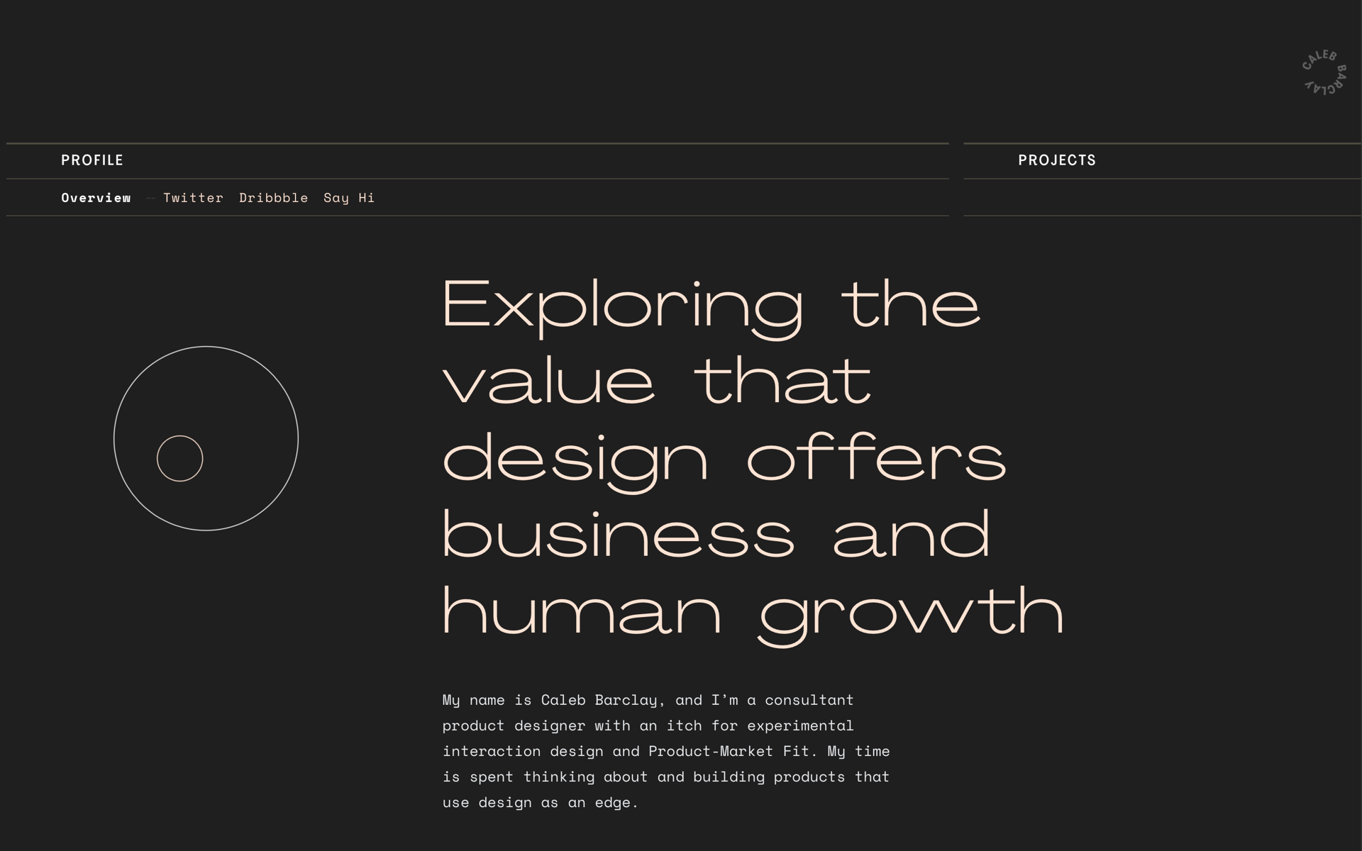 Caleb Barclay | Web Design Inspiration | Siteinspire