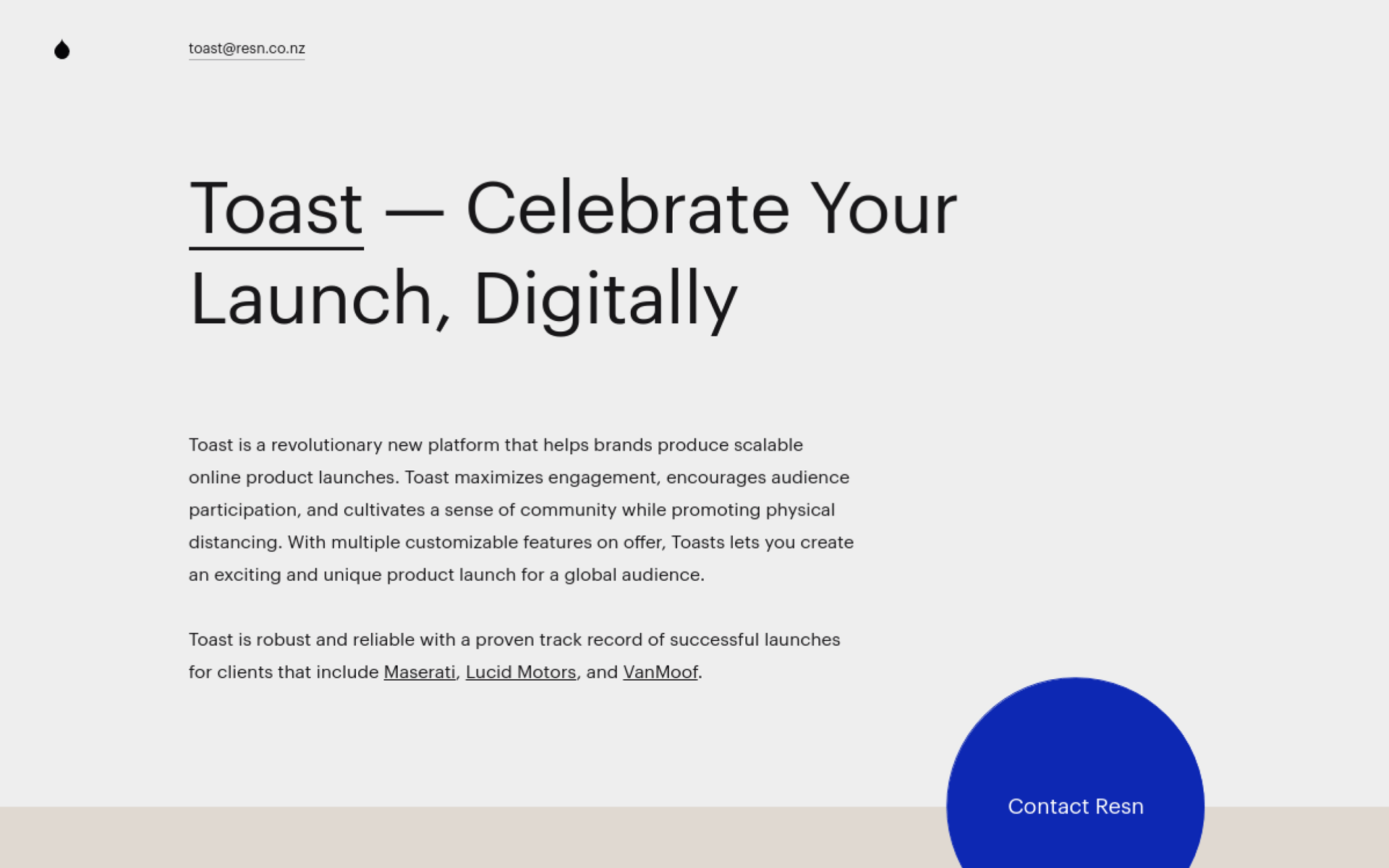 Toast | Web Design Inspiration | Siteinspire