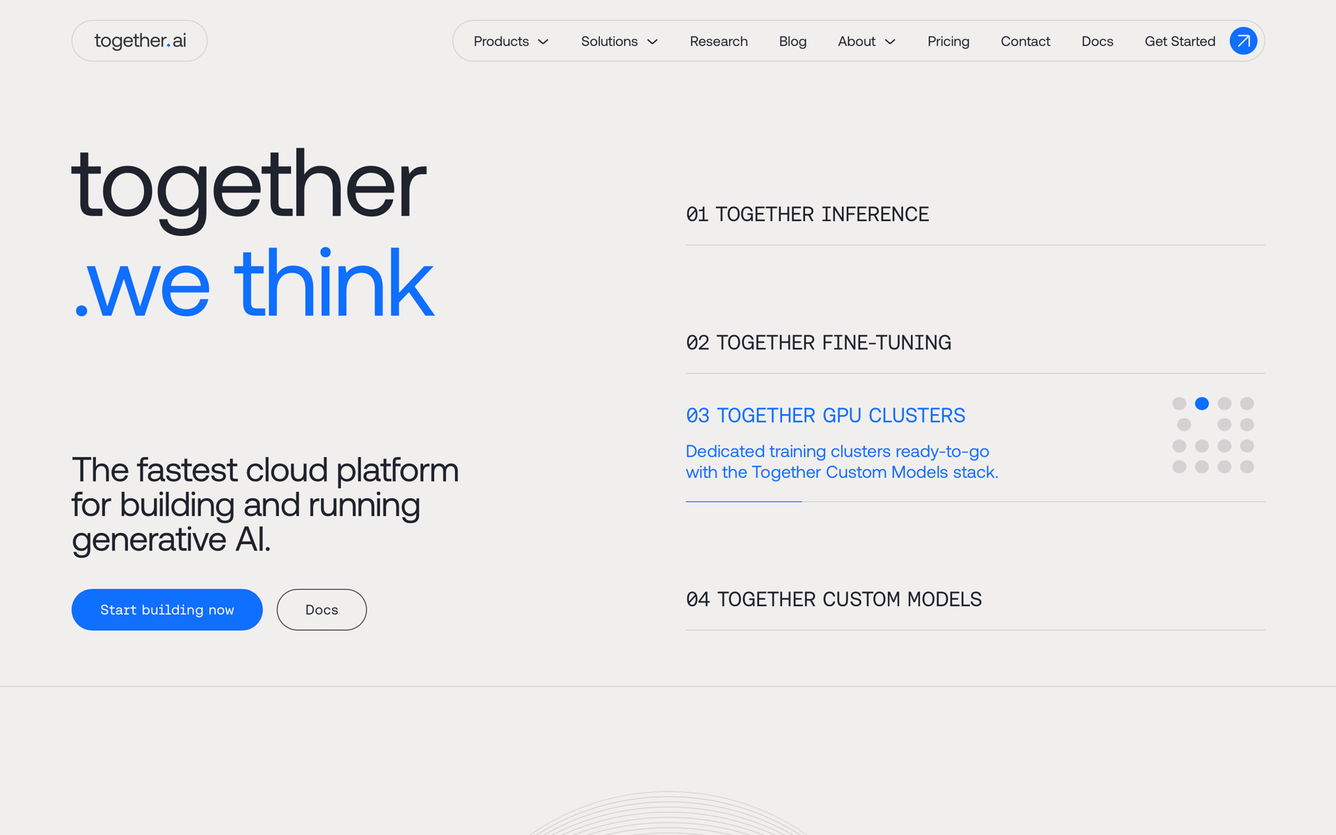 Togetherr Together AI | Web Design Inspiration | Siteinspire