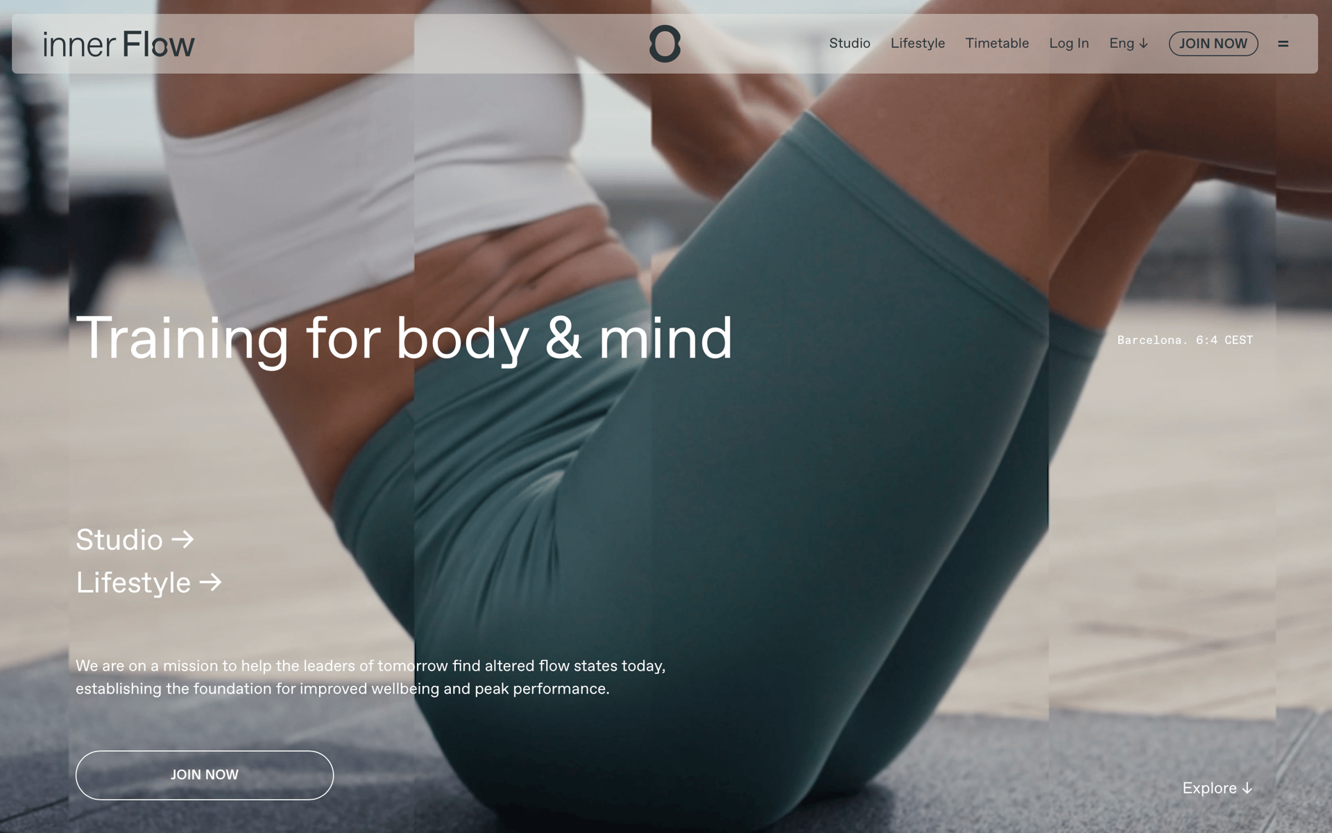 Inner Flow Studio | Web Design Inspiration | Siteinspire