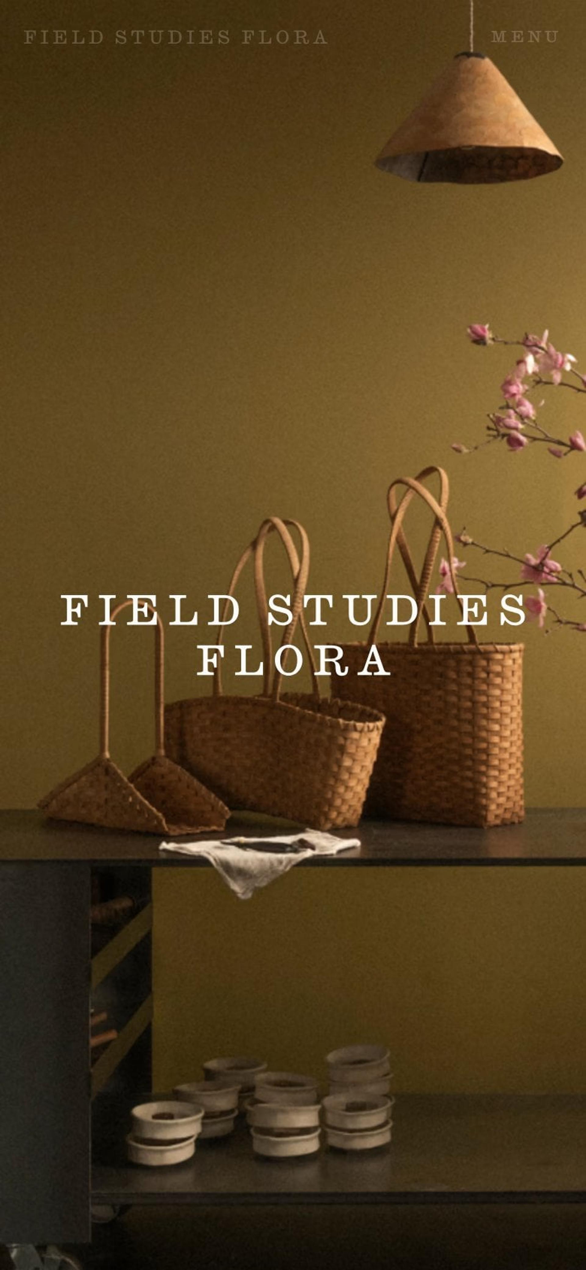 Field Studies Flora | Web Design Inspiration | Siteinspire