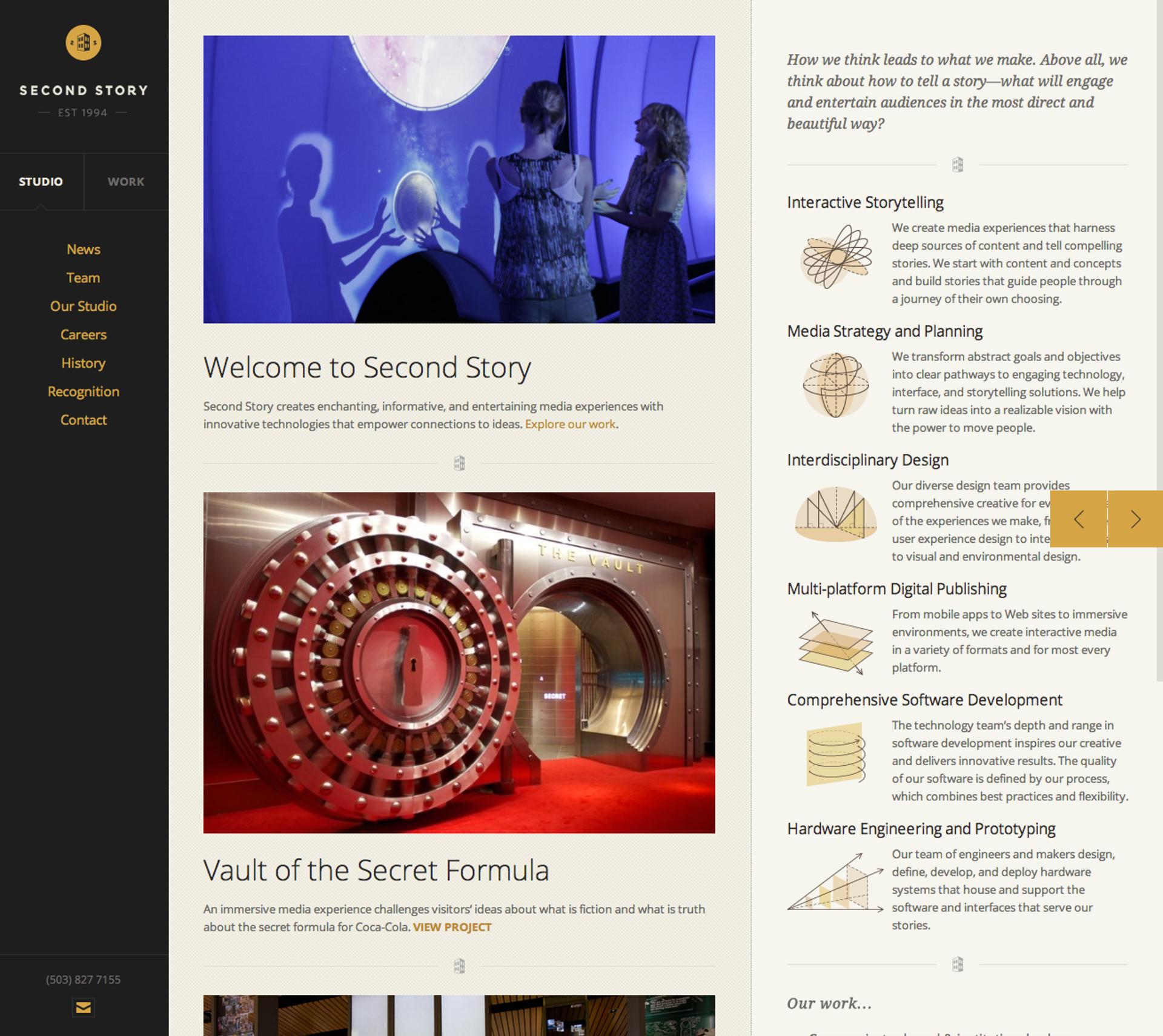 The Best Horizontal Layout Websites | Siteinspire